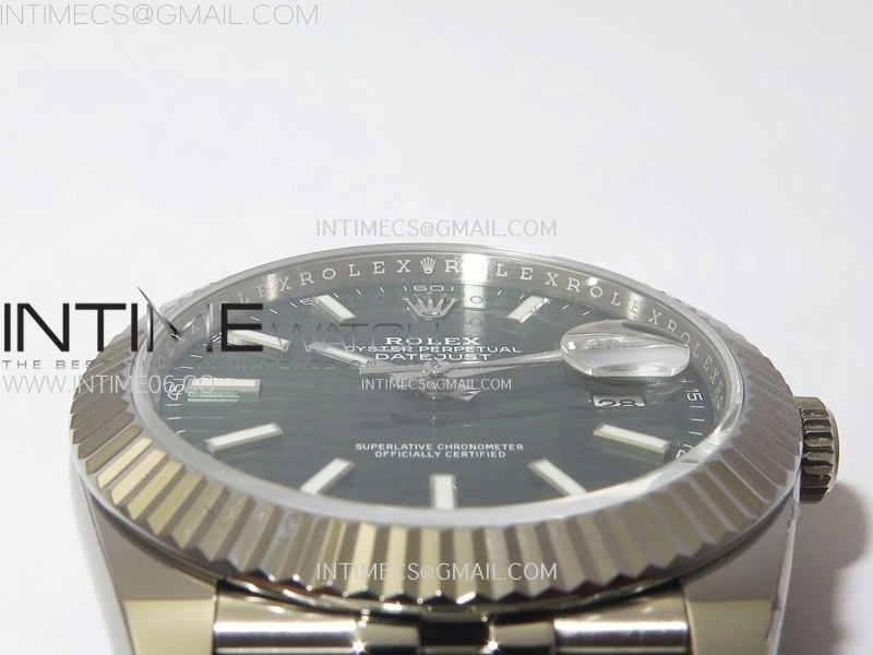 DateJust 41 126334 904L Steel NTF 1:1 Best Edition Green Fluted Dial on Jubilee Bracelet VR3235