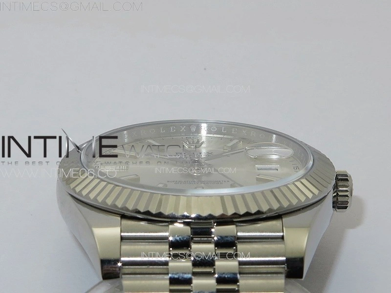 DateJust 41 126334 NTF 1:1 Best Edition 904L Steel Silver Stick Dial on Jubilee Bracelet VR3235