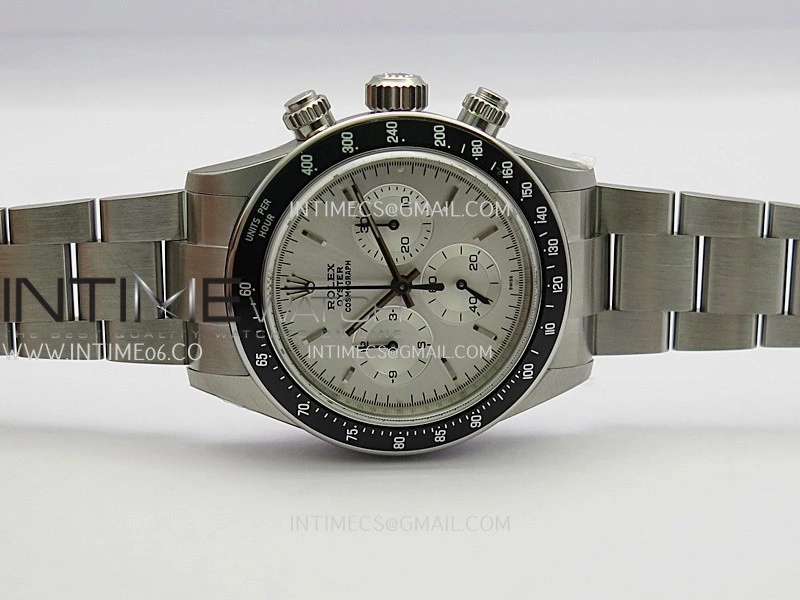 Daytona 116500 Blacken 904L SS PMSF 1:1 Best Edition Silver Dial On 904L SS Bracelet DD4130