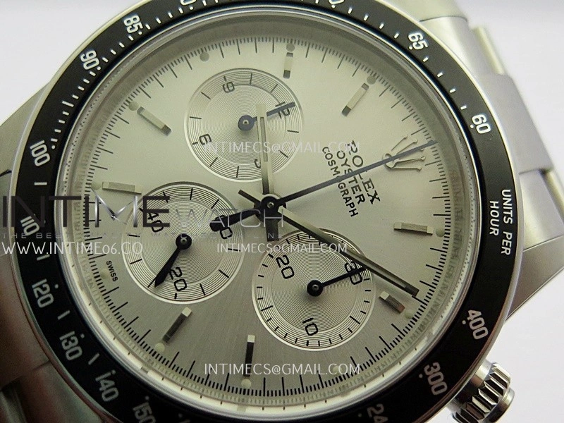 Daytona 116500 Blacken 904L SS PMSF 1:1 Best Edition Silver Dial On 904L SS Bracelet DD4130