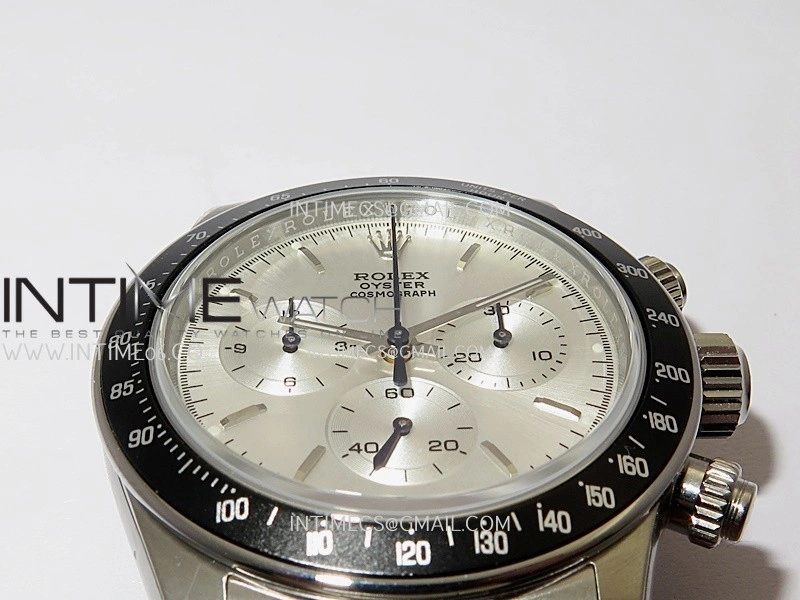 Daytona 116500 Blacken 904L SS PMSF 1:1 Best Edition Silver Dial On 904L SS Bracelet DD4130