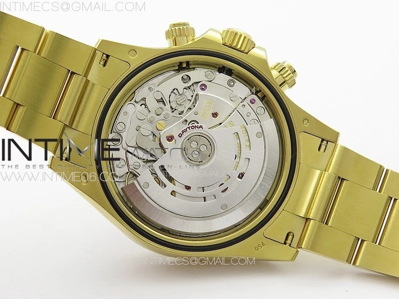 Daytona 116508 YG BTF 1:1 Best Edition 904L SS Case and Bracelet Black Diamonds Dial SA4130