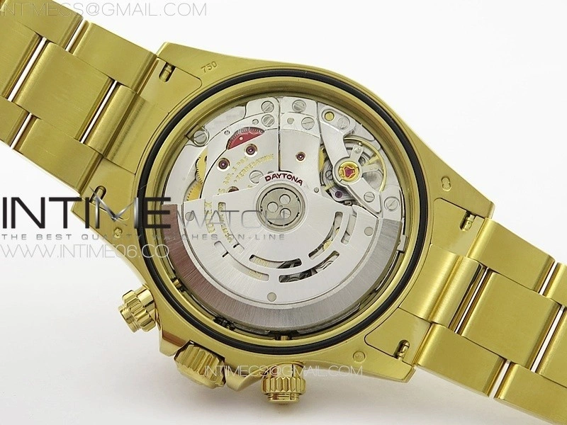 Daytona 116508 YG BTF 1:1 Best Edition 904L SS Case and Bracelet Black Diamonds Dial SA4130