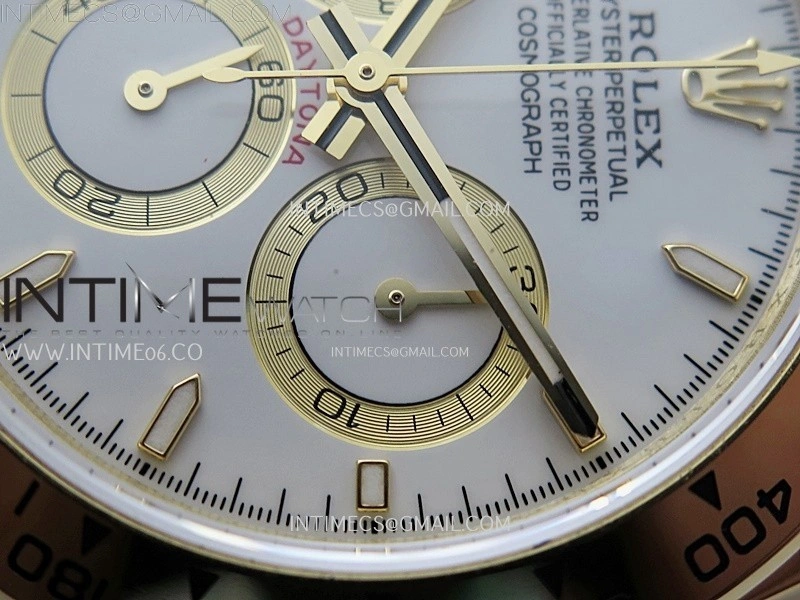 Daytona 126509 904L YG QF Best Edition White Dial White Subdial On 904L YG Bracelet SA4131
