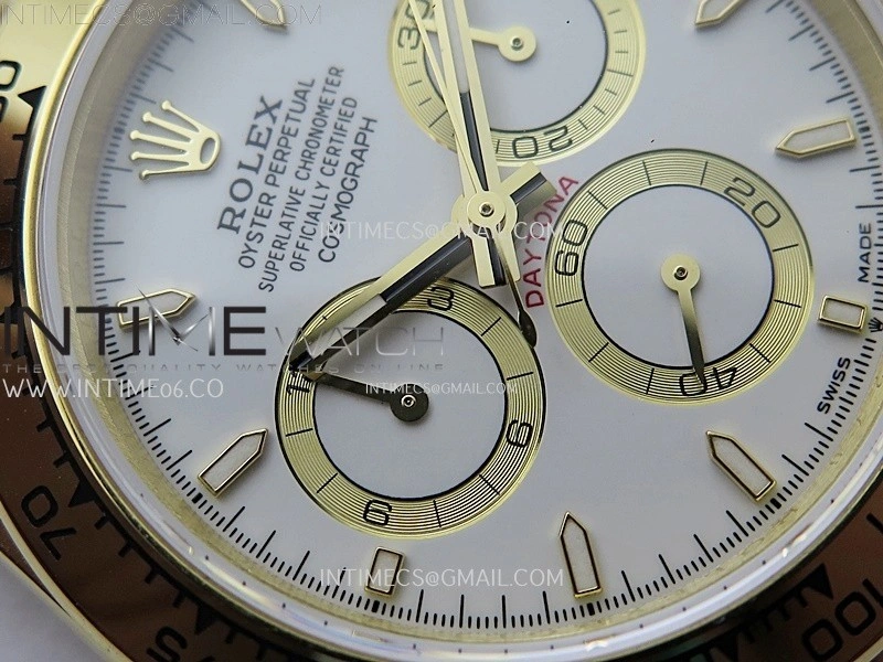 Daytona 126509 904L YG QF Best Edition White Dial White Subdial On 904L YG Bracelet SA4131