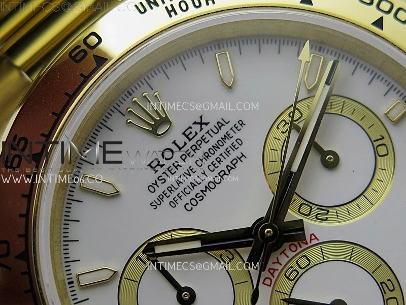 Daytona 126509 904L YG QF Best Edition White Dial White Subdial On 904L YG Bracelet SA4131