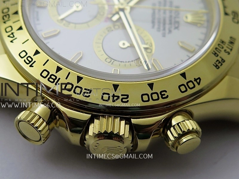 Daytona 126509 904L YG QF Best Edition White Dial White Subdial On 904L YG Bracelet SA4131