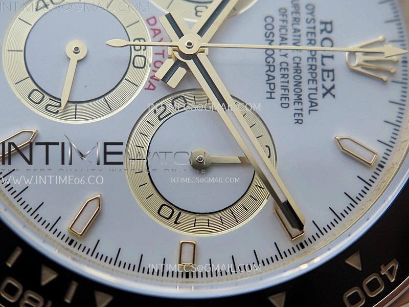Daytona 126518 904L YG QF Best Edition White Dial White Subdial on Oysterflex Strap SA4131