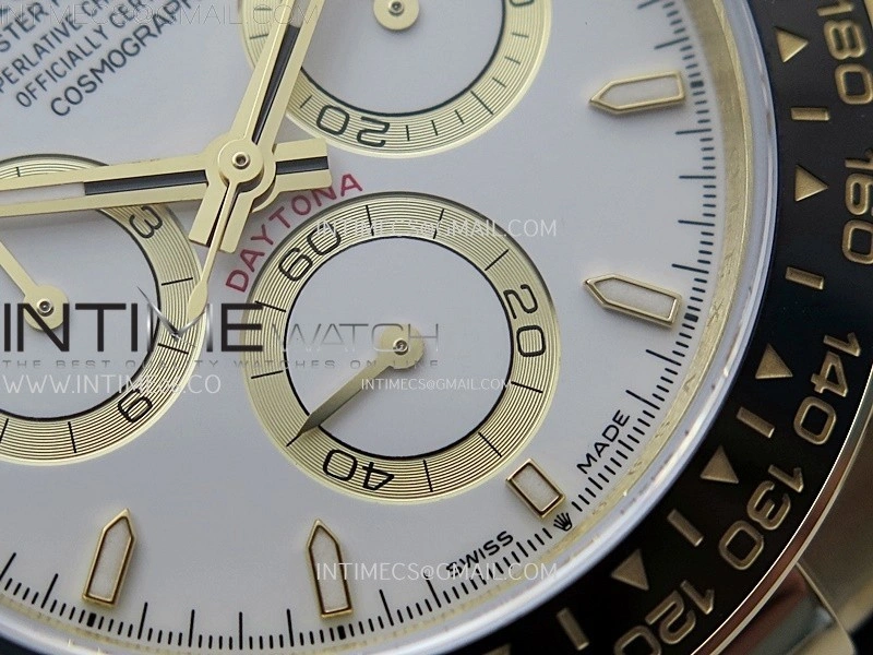 Daytona 126518 904L YG QF Best Edition White Dial White Subdial on Oysterflex Strap SA4131