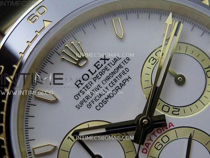 Daytona 126518 904L YG QF Best Edition White Dial White Subdial on Oysterflex Strap SA4131