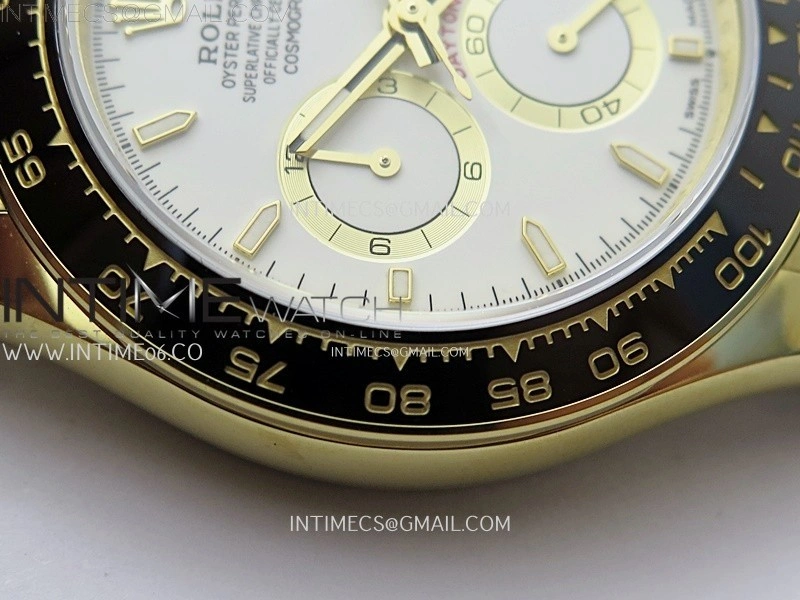 Daytona 126518 904L YG QF Best Edition White Dial White Subdial on Oysterflex Strap SA4131