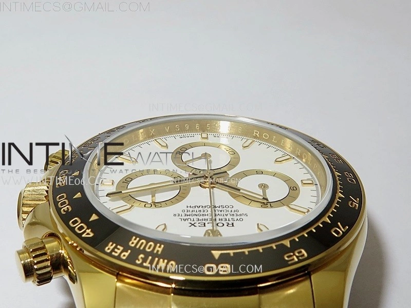 Daytona 126518 904L YG QF Best Edition White Dial White Subdial on Oysterflex Strap SA4131