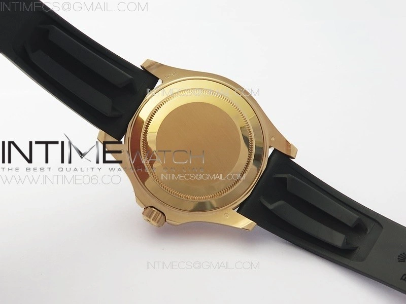 Yacht-Master 126655 RG VSF 1:1 Best Edition Black Ceramic Bezel on Oysterflex Rubber Strap VS3235