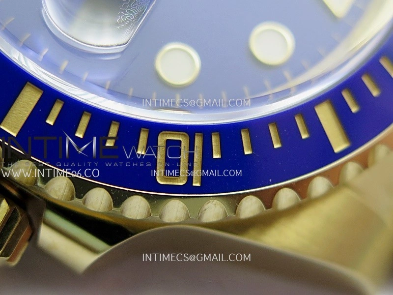 Submariner 116618LB Blue Ceramic Bezel YG VSF 1:1 Best Edition Blue Dial On YG Bracelet DD3135