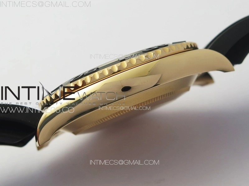 Yacht-Master 126655 RG C+F 1:1 Best Edition Black Ceramic Bezel on Oysterflex Rubber Strap VR3235