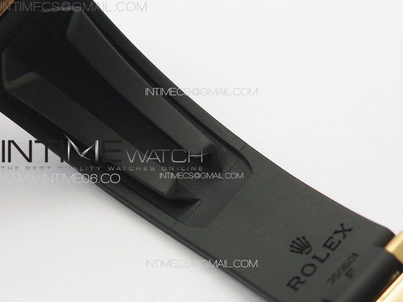 Yacht-Master 126655 RG C+F 1:1 Best Edition Black Ceramic Bezel on Oysterflex Rubber Strap VR3235