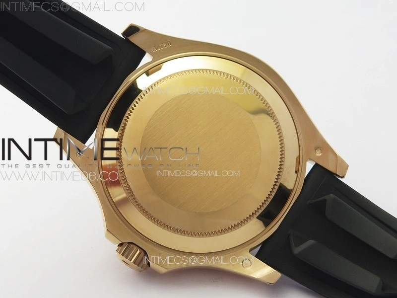 Yacht-Master 126655 RG C+F 1:1 Best Edition Black Ceramic Bezel on Oysterflex Rubber Strap VR3235