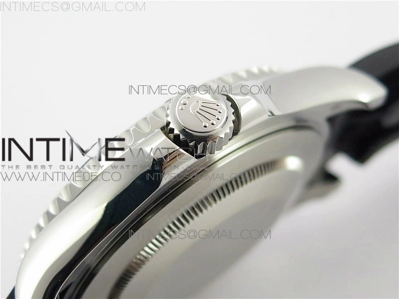 Yacht-Master 42mm 226659 316L BP 1:1 Best Edition 3D Black Ceramic Bezel on Black Rubber Strap SA3235