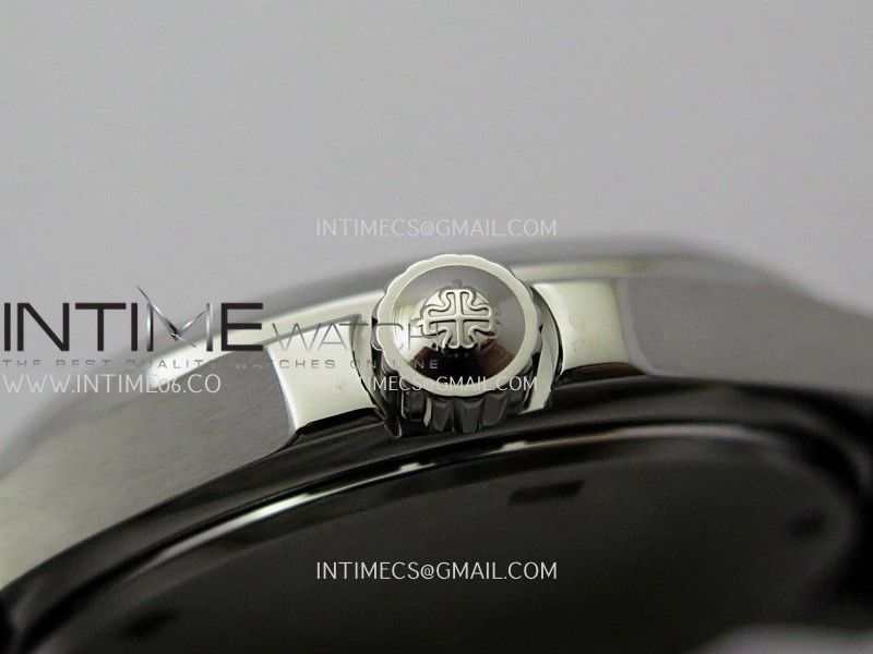 Aquanaut 5267 SS PPF 1:1 Best Edition Black Textured Dial On Black Rubber Strap Ronda Quartz