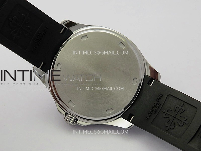 Aquanaut 5267 SS PPF 1:1 Best Edition Black Textured Dial On Black Rubber Strap Ronda Quartz