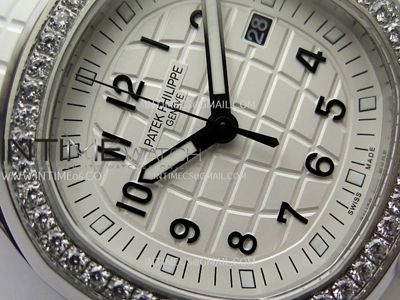 Aquanaut 5267 SS PPF 1:1 Best Edition White Textured Dial On White Rubber Strap Ronda Quartz