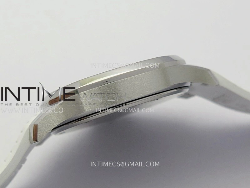 Aquanaut 5267 SS PPF 1:1 Best Edition White Textured Dial On White Rubber Strap Ronda Quartz