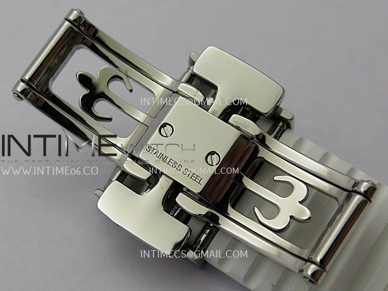 Aquanaut 5267 SS PPF 1:1 Best Edition White Textured Dial On White Rubber Strap Ronda Quartz