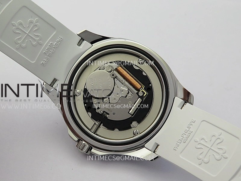 Aquanaut 5267 SS PPF 1:1 Best Edition White Textured Dial On White Rubber Strap Ronda Quartz