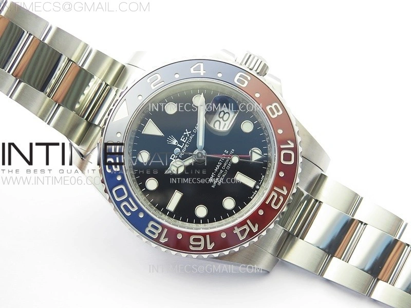 GMT-Master II 126710 Blue Red Ceramic C+F 1:1 Best Edition Black Dial on Oyster Bracelet SH3285 CHS