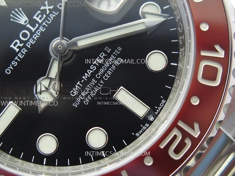 GMT-Master II 126710 Blue Red Ceramic C+F 1:1 Best Edition Black Dial on Oyster Bracelet SH3285 CHS