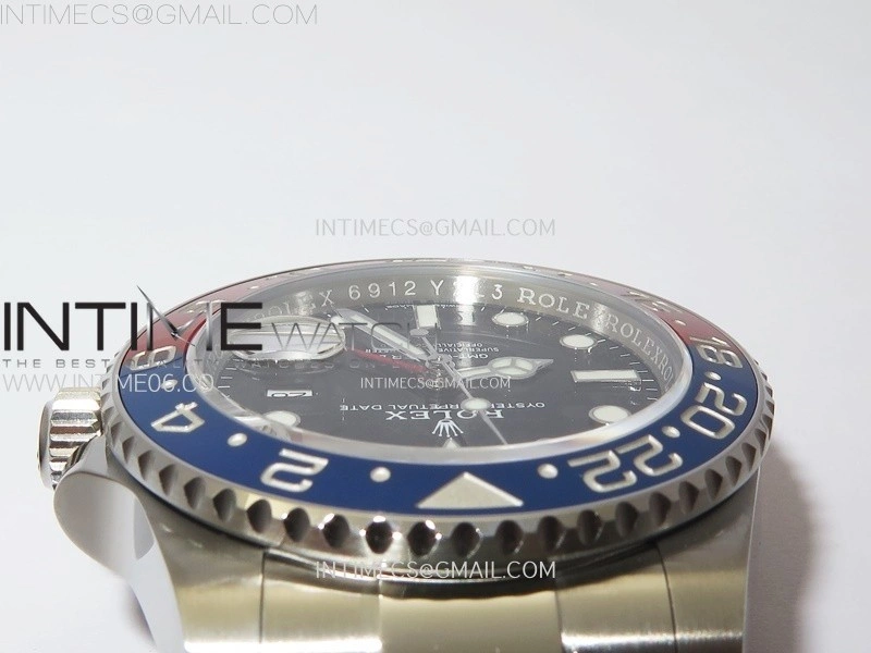 GMT-Master II 126710 Blue Red Ceramic C+F 1:1 Best Edition Black Dial on Oyster Bracelet SH3285 CHS
