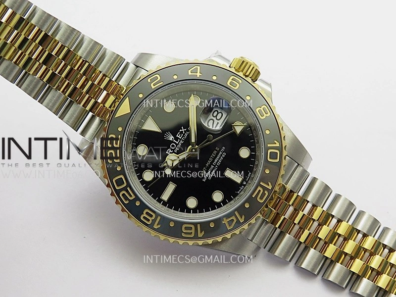 GMT-Master II 126713 GRNR ARF 1:1 Best Edition Black Dial On SS YG Bracelet Super Clone DD3285 CHS