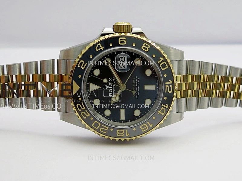GMT-Master II 126713 GRNR ARF 1:1 Best Edition Black Dial On SS YG Bracelet Super Clone DD3285 CHS