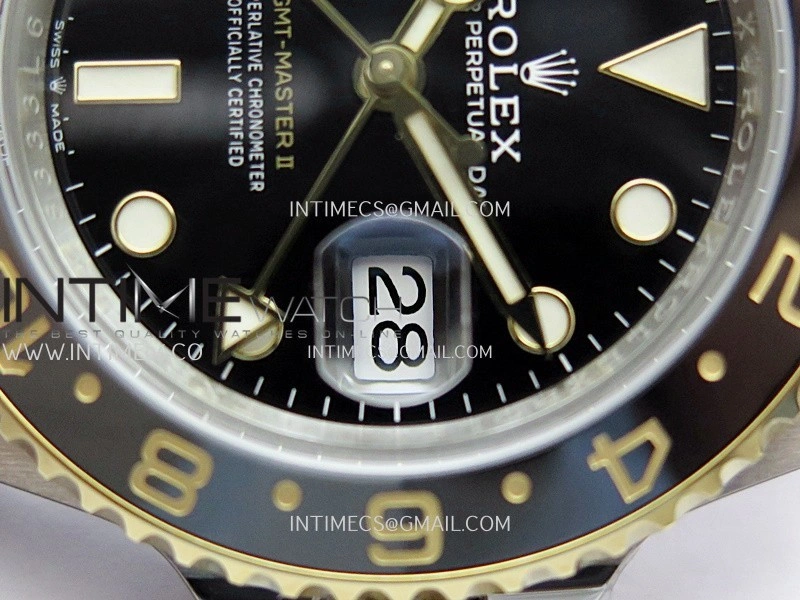 GMT-Master II 126713 GRNR ARF 1:1 Best Edition Black Dial On SS YG Bracelet Super Clone DD3285 CHS