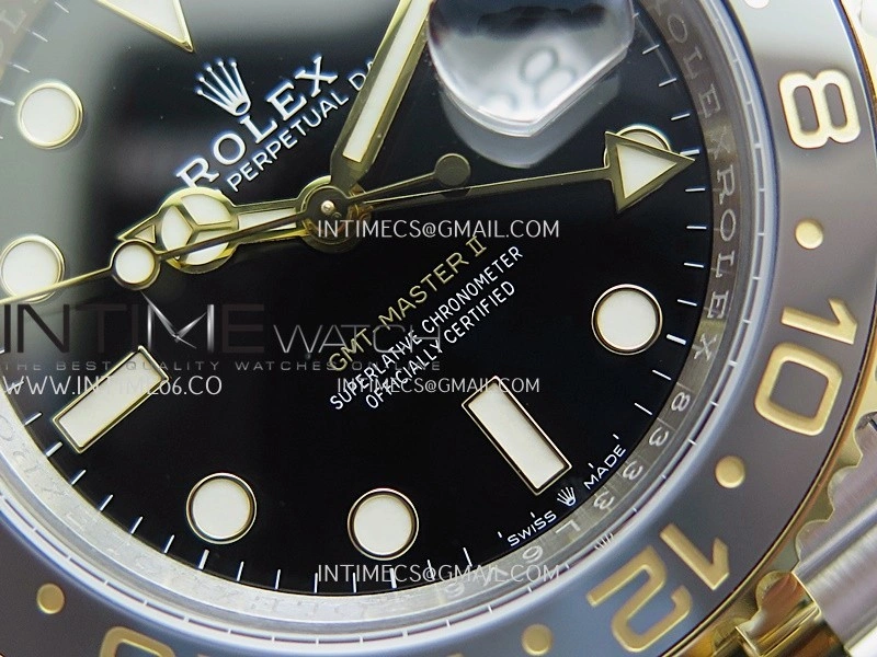 GMT-Master II 126713 GRNR ARF 1:1 Best Edition Black Dial On SS YG Bracelet Super Clone DD3285 CHS
