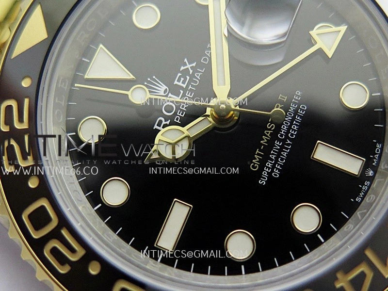 GMT-Master II 126713 GRNR ARF 1:1 Best Edition Black Dial On SS YG Bracelet Super Clone DD3285 CHS
