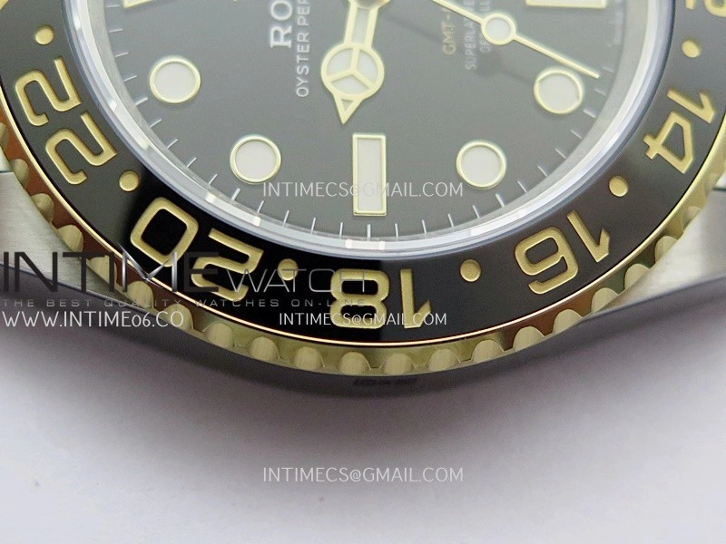 GMT-Master II 126713 GRNR ARF 1:1 Best Edition Black Dial On SS YG Bracelet Super Clone DD3285 CHS