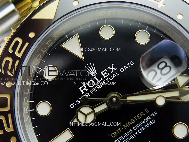 GMT-Master II 126713 GRNR ARF 1:1 Best Edition Black Dial On SS YG Bracelet Super Clone DD3285 CHS