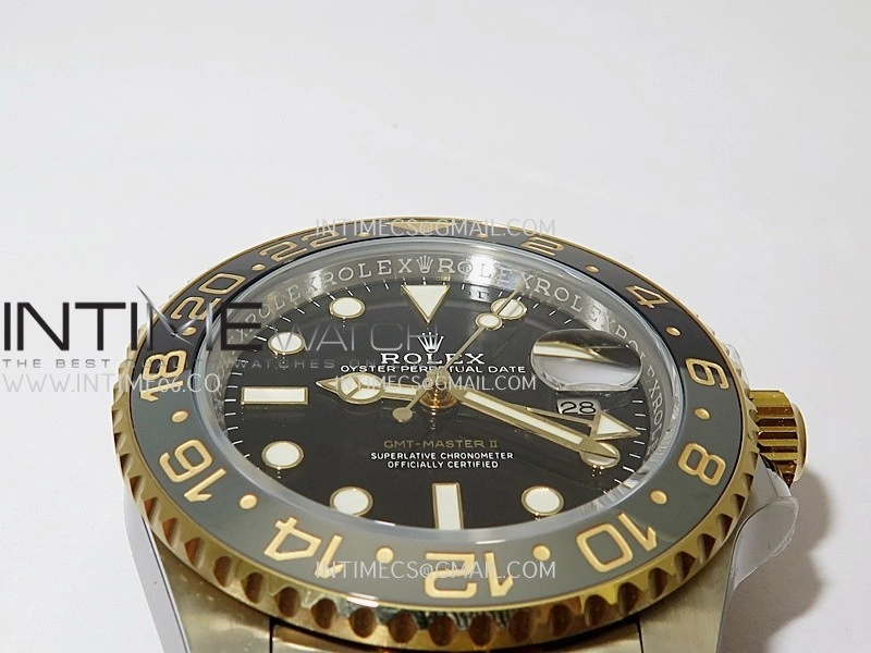 GMT-Master II 126713 GRNR ARF 1:1 Best Edition Black Dial On SS YG Bracelet Super Clone DD3285 CHS
