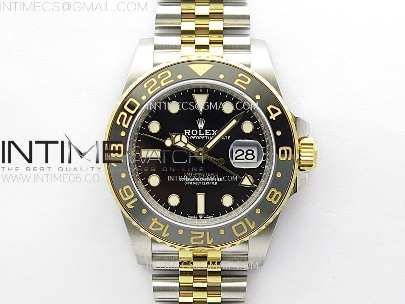 GMT-Master II 126713 GRNR AR+F 1:1 Best Edition on Black Dial SS YG Bracelet Super Clone DD3285 CHS