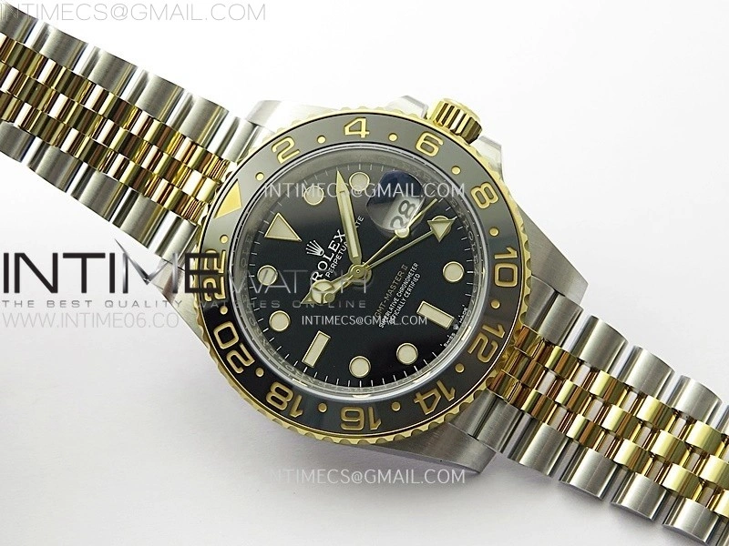 GMT-Master II 126713 GRNR AR+F 1:1 Best Edition on Black Dial SS YG Bracelet Super Clone DD3285 CHS