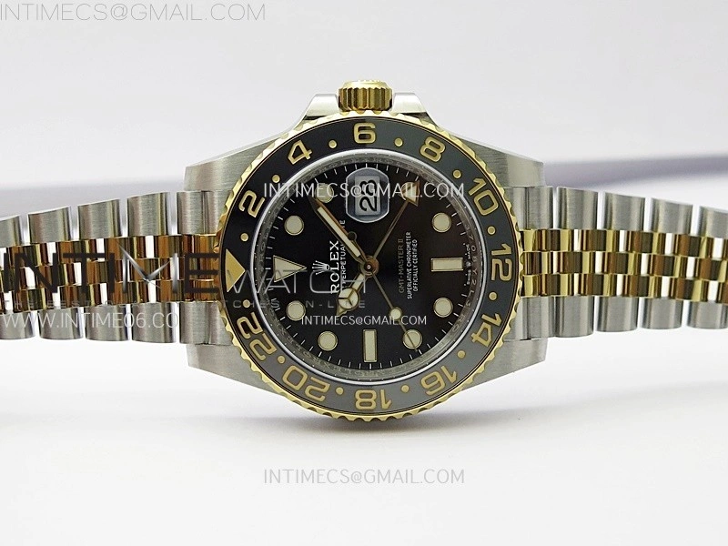 GMT-Master II 126713 GRNR AR+F 1:1 Best Edition on Black Dial SS YG Bracelet Super Clone DD3285 CHS