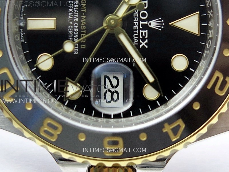 GMT-Master II 126713 GRNR AR+F 1:1 Best Edition on Black Dial SS YG Bracelet Super Clone DD3285 CHS