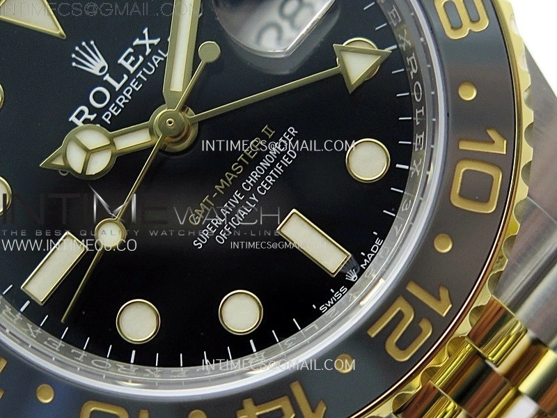 GMT-Master II 126713 GRNR AR+F 1:1 Best Edition on Black Dial SS YG Bracelet Super Clone DD3285 CHS