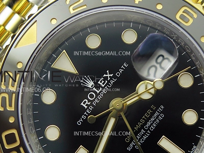 GMT-Master II 126713 GRNR AR+F 1:1 Best Edition on Black Dial SS YG Bracelet Super Clone DD3285 CHS
