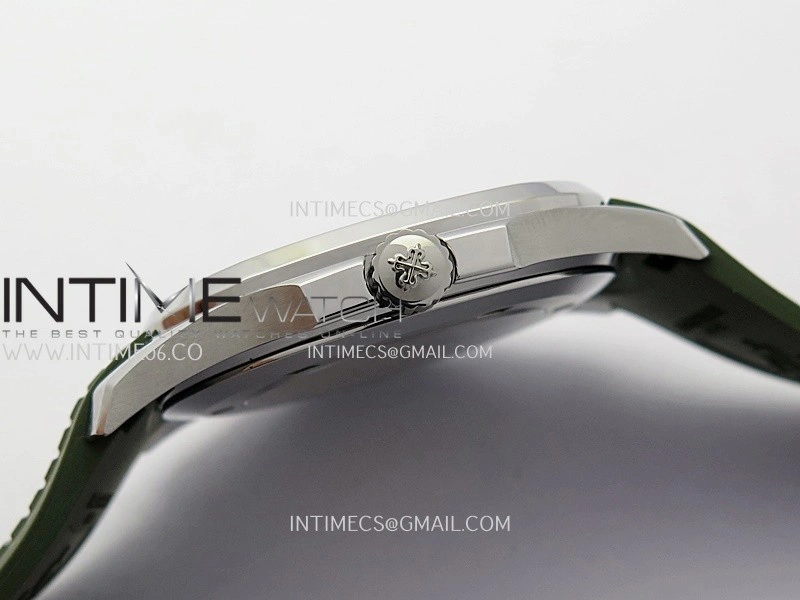 Aquanaut 5168G 42mm Gain Weight APWF 1:1 Best Edition Green Dial on Green Rubber Strap 324CS