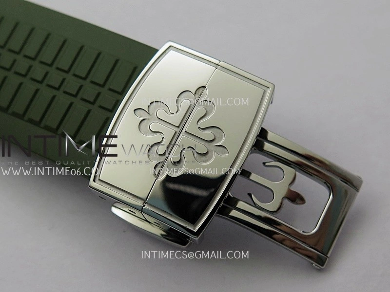 Aquanaut 5168G 42mm Gain Weight APWF 1:1 Best Edition Green Dial on Green Rubber Strap 324CS
