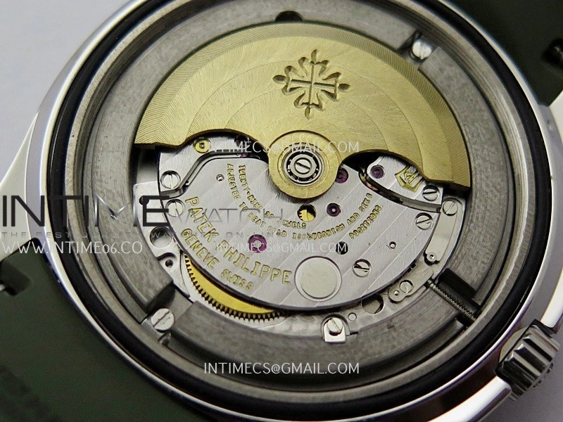 Aquanaut 5168G 42mm Gain Weight APWF 1:1 Best Edition Green Dial on Green Rubber Strap 324CS