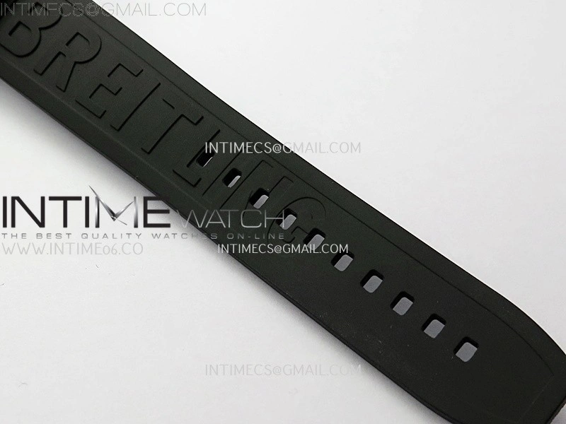 SuperOcean Automatic 46mm TF 1:1 Best Edition Black Dial Yellow Inner Bezel on Black Rubber Strap A2824