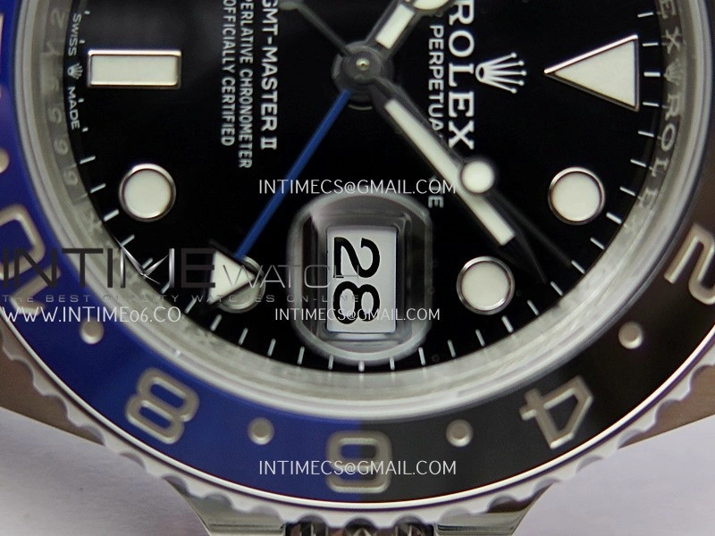 GMT-Master II 126710 BLNR 904L SS V3 VSF 1:1 Best Edition Black Dial On Oyster Bracelet DD3285 CHS